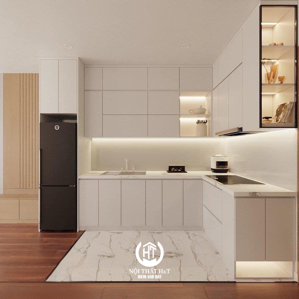 Tủ Bếp Thiết Kế Tối Giản Cao Cấp